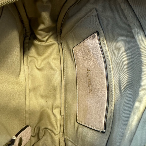 J.Crew Signet Bag Italian Pale Pink Leather Crossbody - Picture 16 of 17